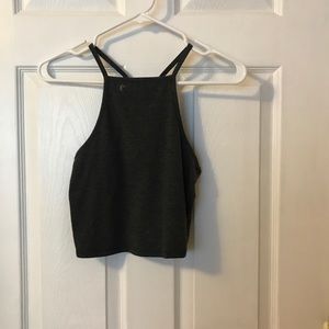 grey crop top